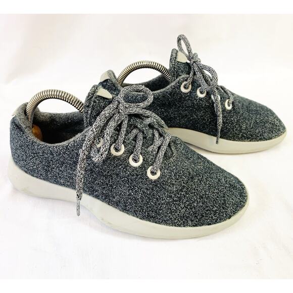 Allbirds Wool Runners Shoes WR W8 Womens Sz 8 Gray Sneakers 0719 NV1 Merino Wool - Picture 3 of 8